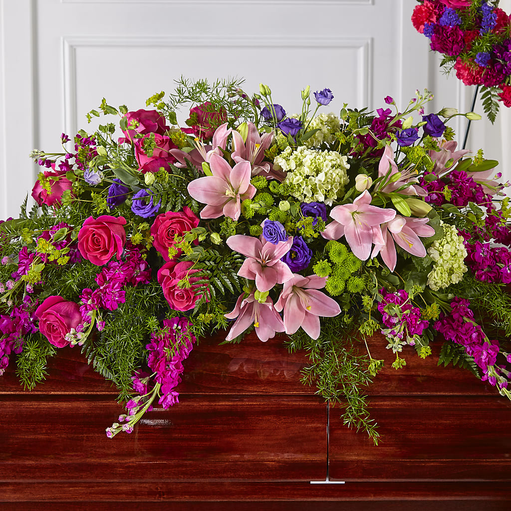 Radiant Tribute Casket Spray – Distinctive Design Studio Llc, Ham Lake MN