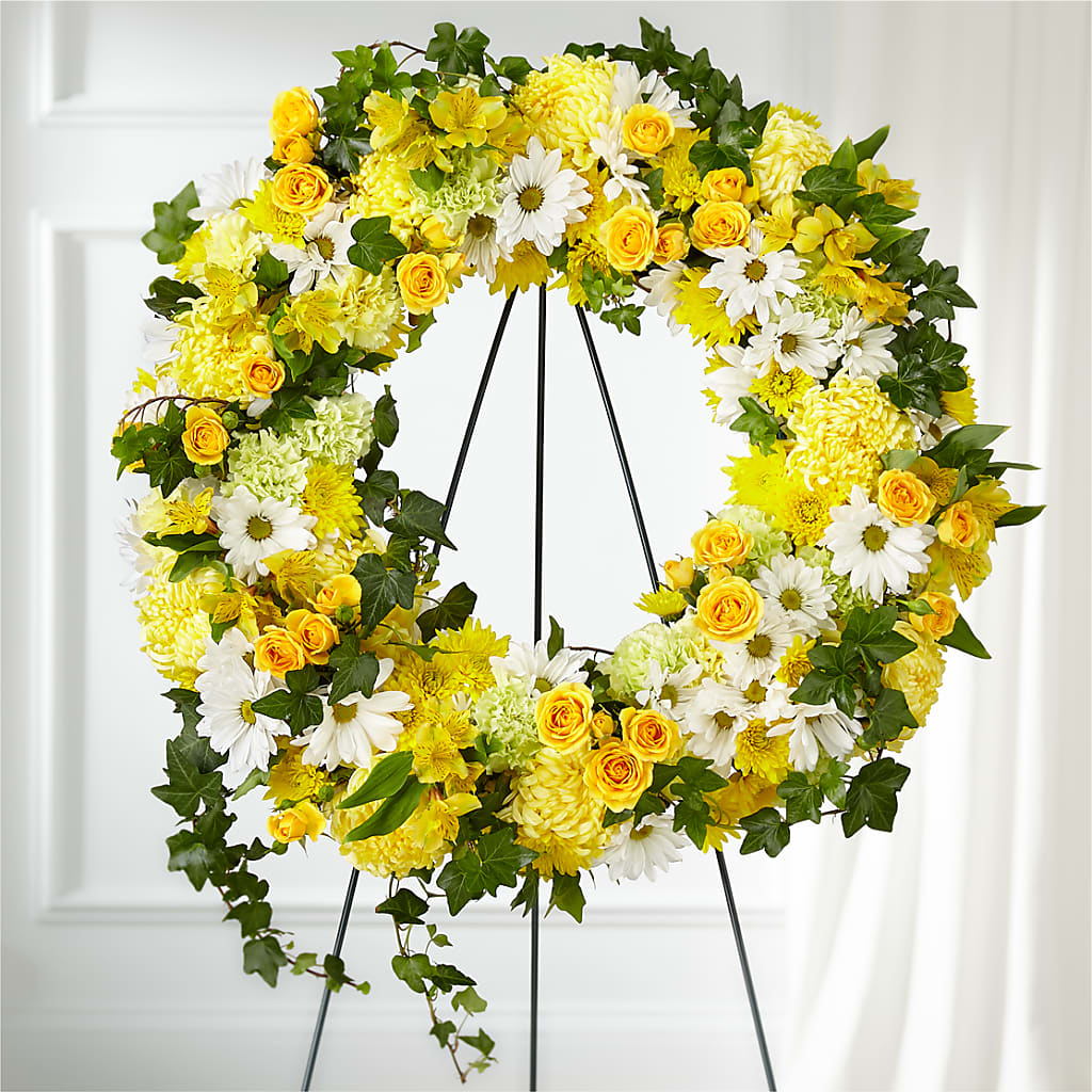 Golden Remembrance Wreath – Distinctive Design Studio Llc, Ham Lake MN