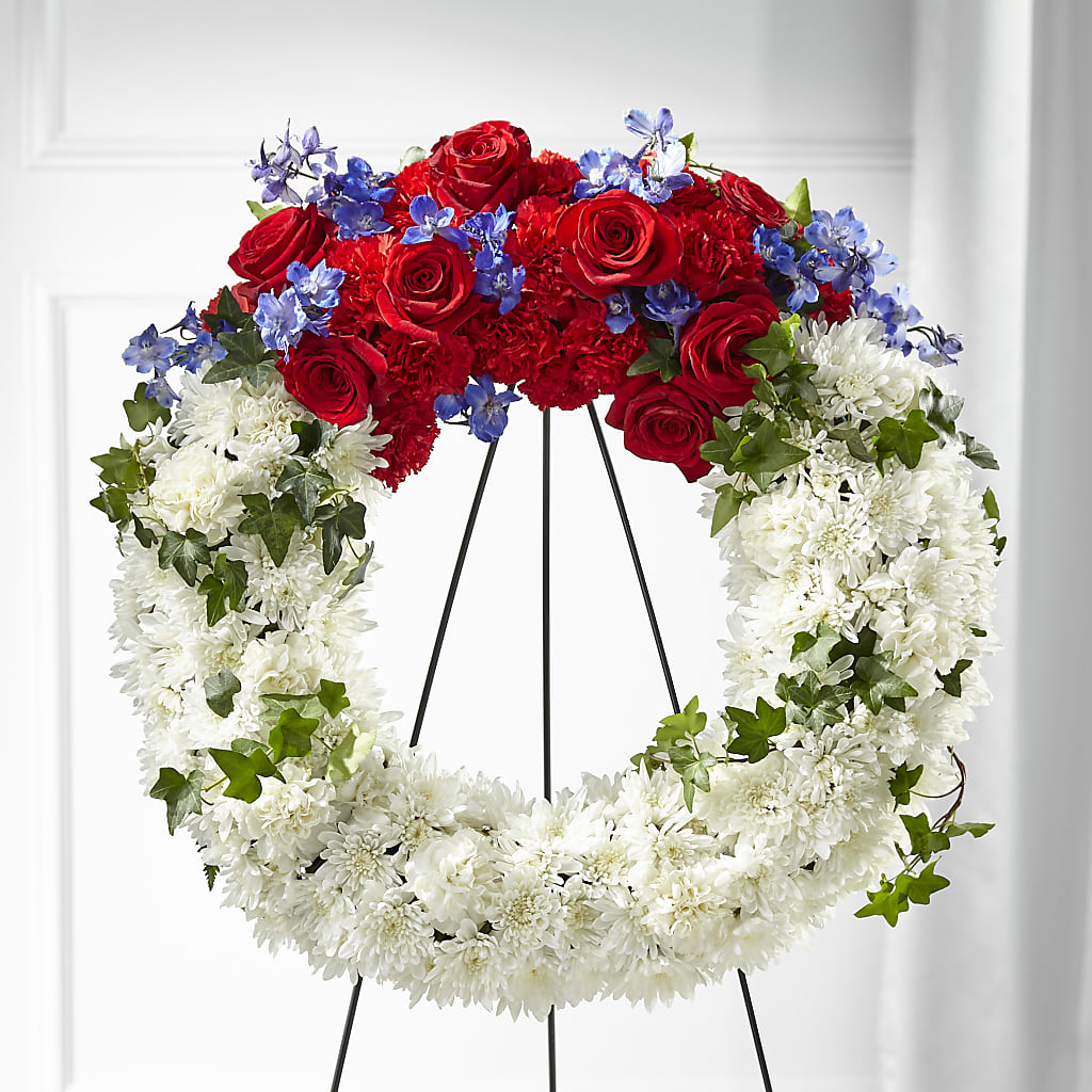 Patriotic Passion Wreath – Distinctive Design Studio Llc, Ham Lake MN