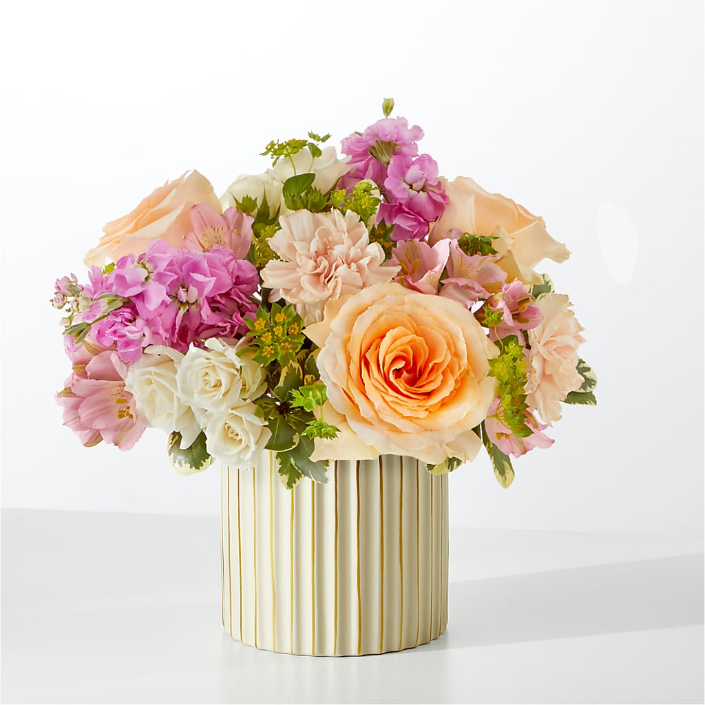 Paradise Bouquet with Ivory Vase – Distinctive Design Studio Llc, Ham Lake MN