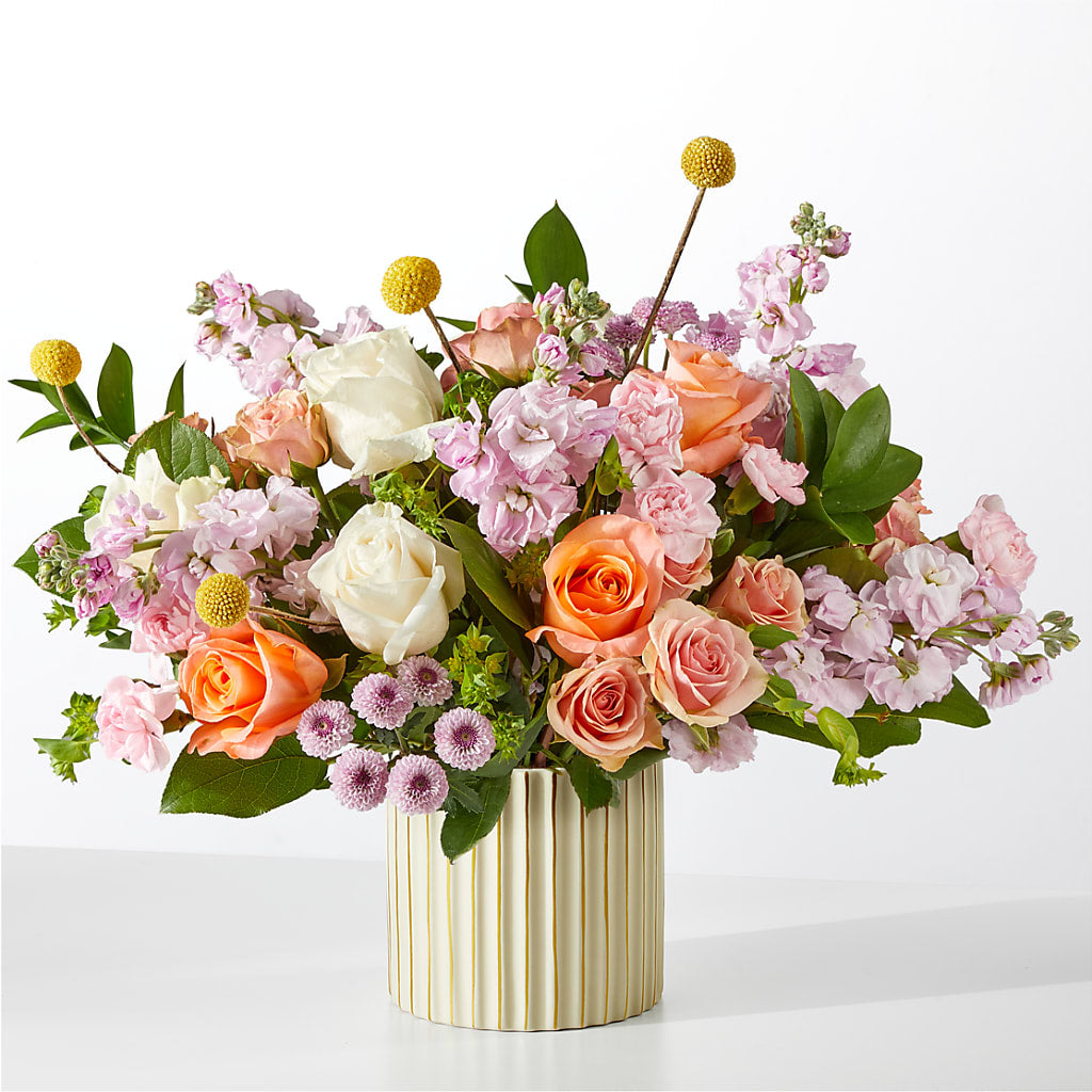 French Market Bouquet with Ivory Vase – Distinctive Design Studio Llc, Ham Lake MN