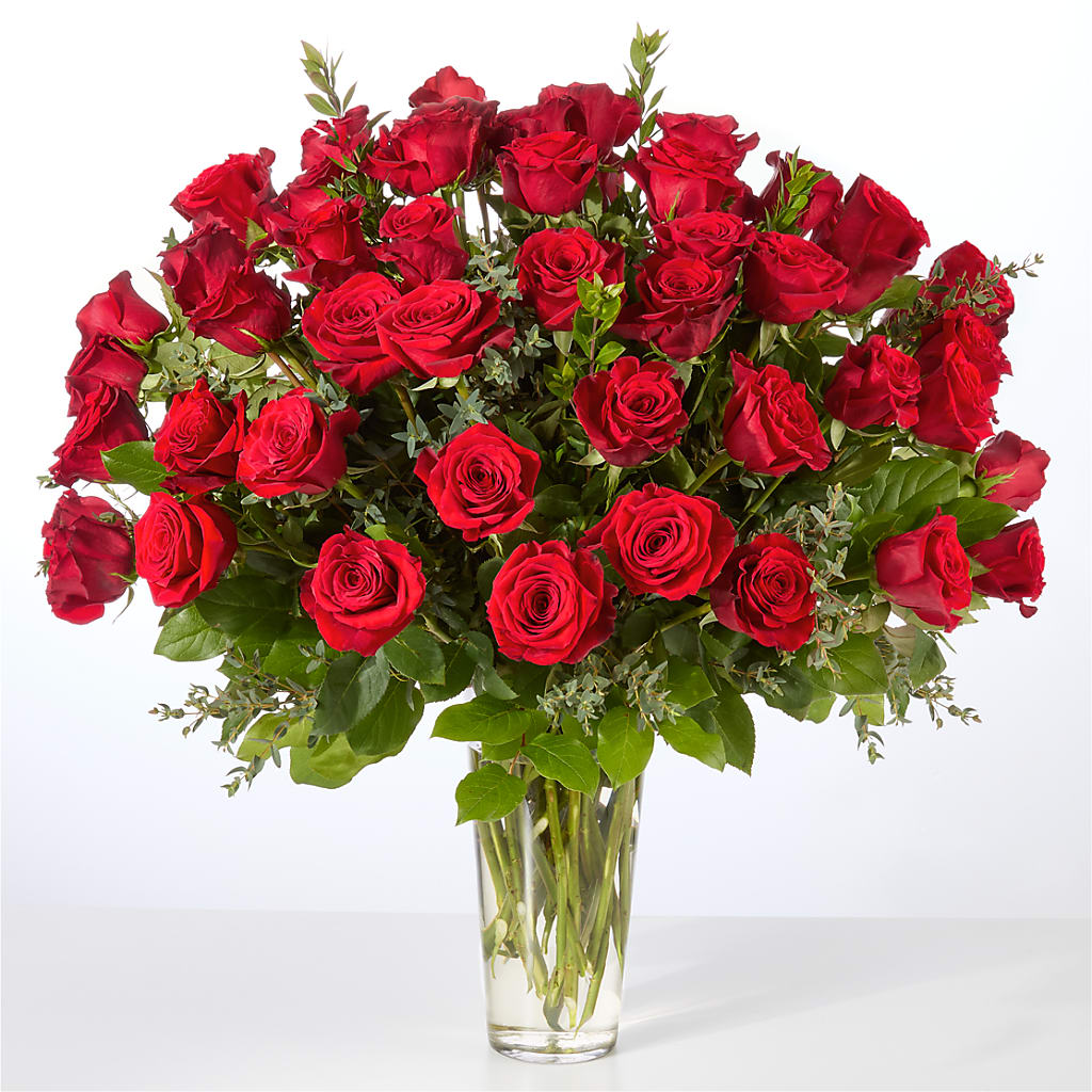 Forever Yours Fifty Stem Red Rose Bouquet – Distinctive Design Studio Llc, Ham Lake MN