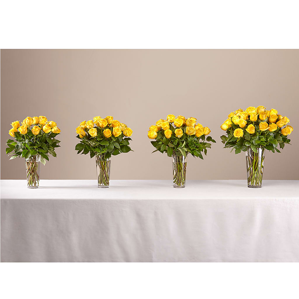Long Stem Yellow Rose Bouquet –  Distinctive Design Studio Llc, Ham Lake MN