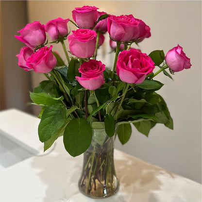 Long Stem Pink Rose Bouquet –  Distinctive Design Studio Llc, Ham Lake MN