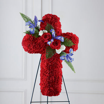 Faithful Hero Floral Cross –  Distinctive Design Studio Llc, Ham Lake MN