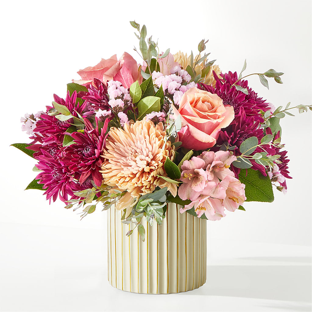 Berry Cobbler Bouquet with Ivory Vase –  Distinctive Design Studio Llc, Ham Lake MN