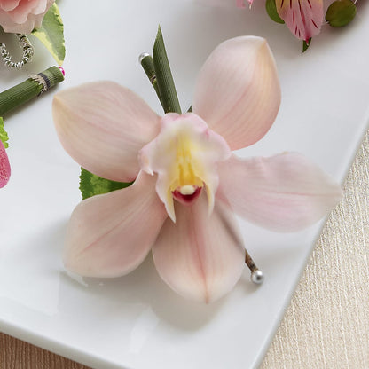 Pink Cymbidium Boutonniere –  Distinctive Design Studio Llc, Ham Lake MN
